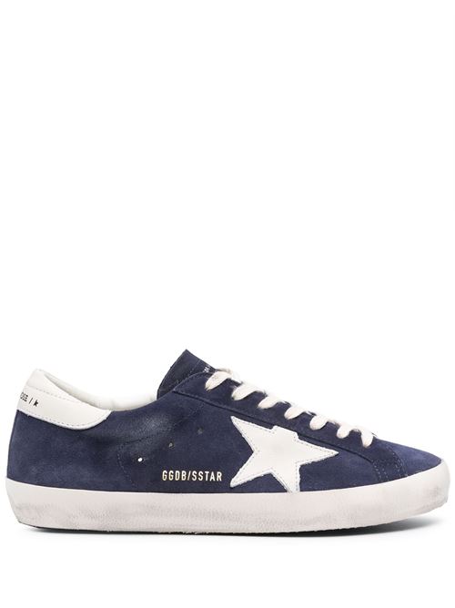 SUPER STAR SUEDE UPPER LEATHER STAR AND HEEL GOLDEN GOOSE DELUXE BRAND | GMF00101.F005529.50669/BLUE/WHITE